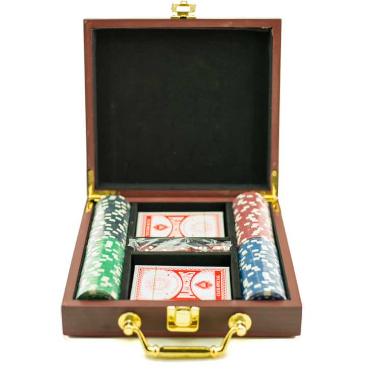 Gentlemen's Seal Personalized Poker Set - 100 Chip Set Case - Image 2