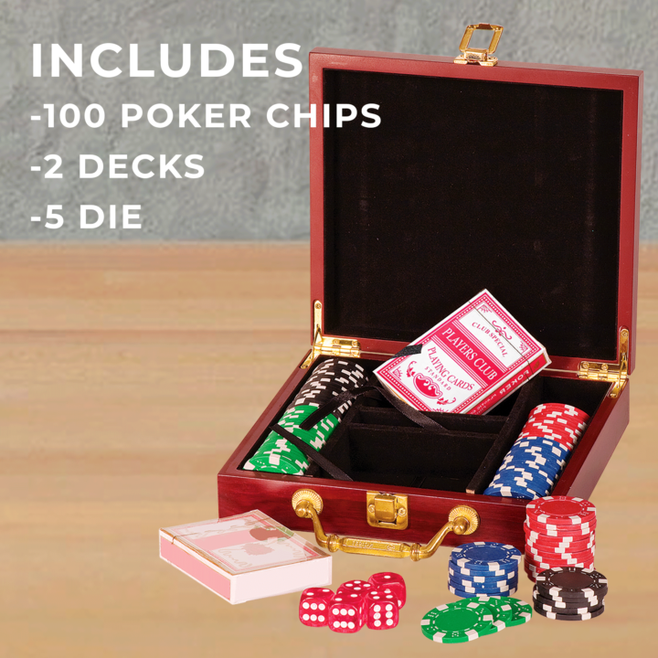Personalized Poker Set - Poker 100 Chip Set - Image 2