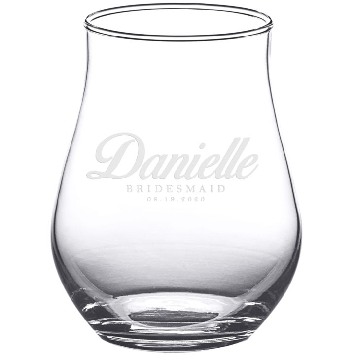 Personalized Bridesmaid 13 oz. Stemless Tulip Glass - Image 4