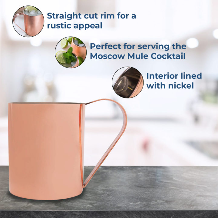 Personalized Horace 14oz. Copper Moscow Mule Mug - Image 3