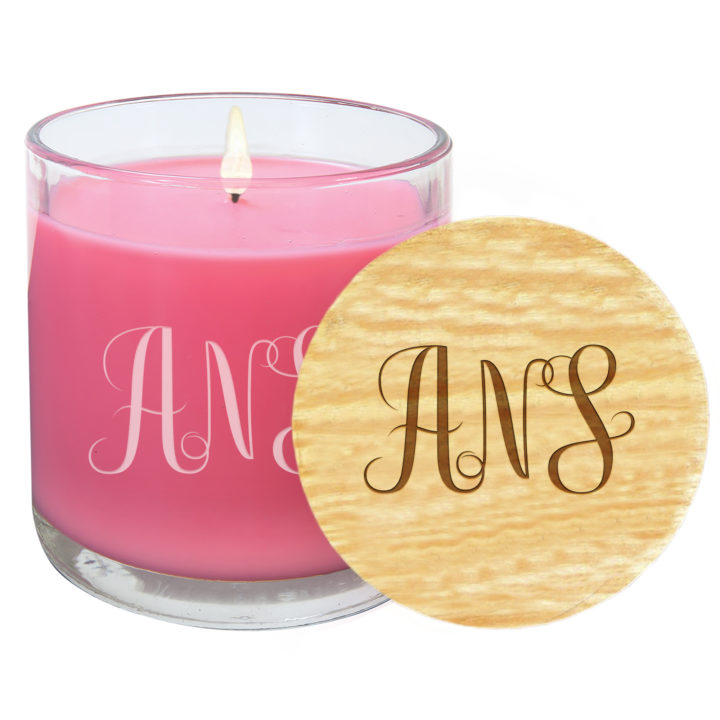 Personalized 14 oz. Jar Scented Candle with Wood Lid - Image 3
