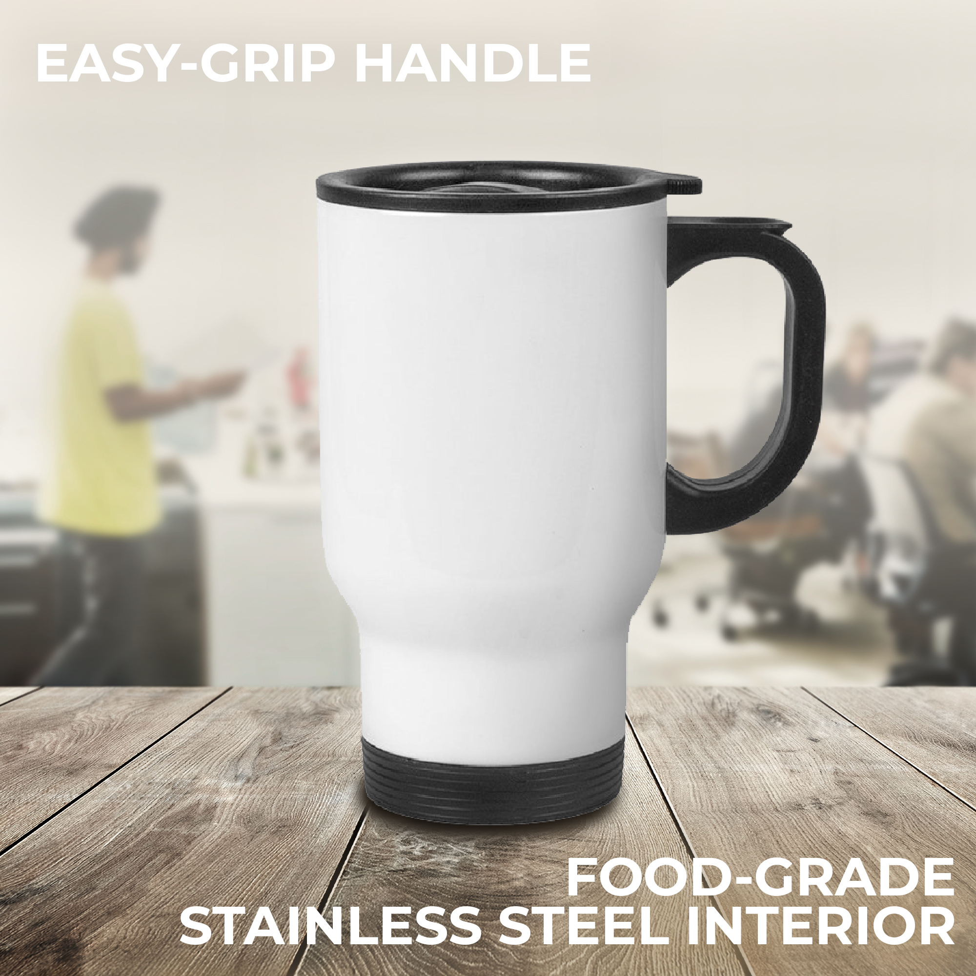 Personalized 14 oz. Stainless Steel Travel Mug