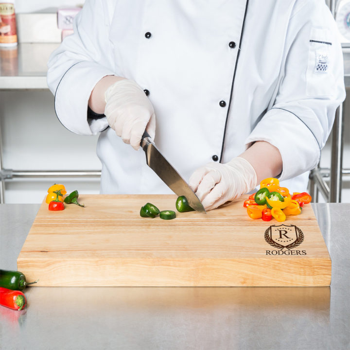 Personalized ShieldStar Wood Cutting Board