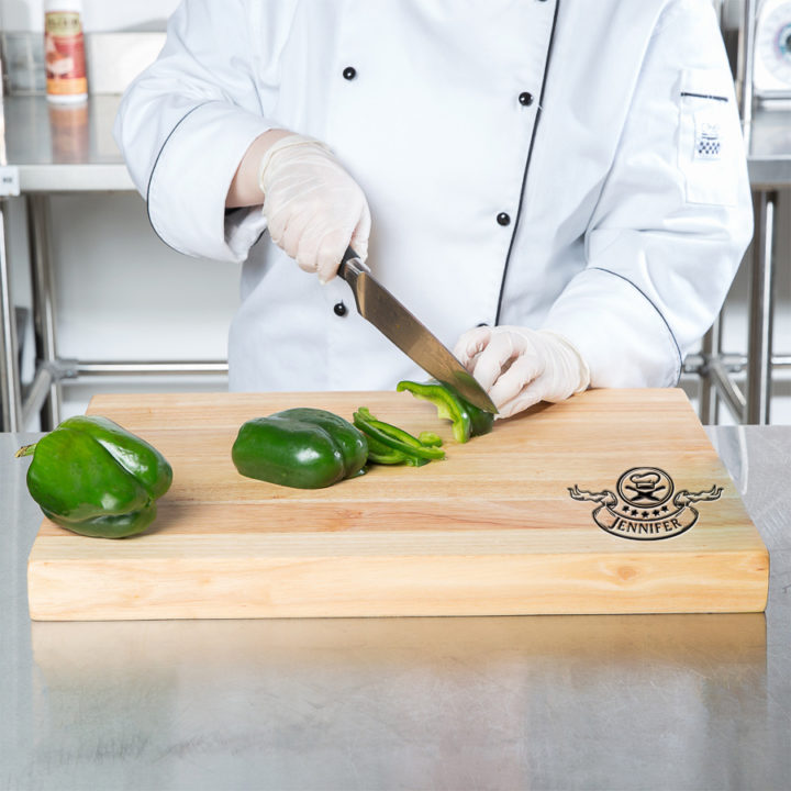 Personalized Chef Knife Wood Cutting Board - Image 4