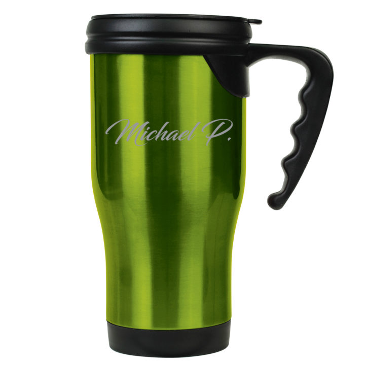 Personalized 16oz Travel Mug with Handle - Image 4