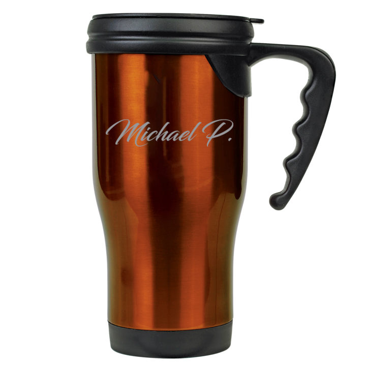 Personalized 16oz Travel Mug with Handle - Image 7