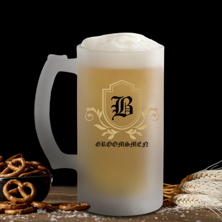Personalized 16 oz. Matte Glass Beer Mug