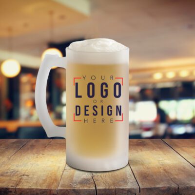 Personalized 16 oz. Matte Glass Beer Mug