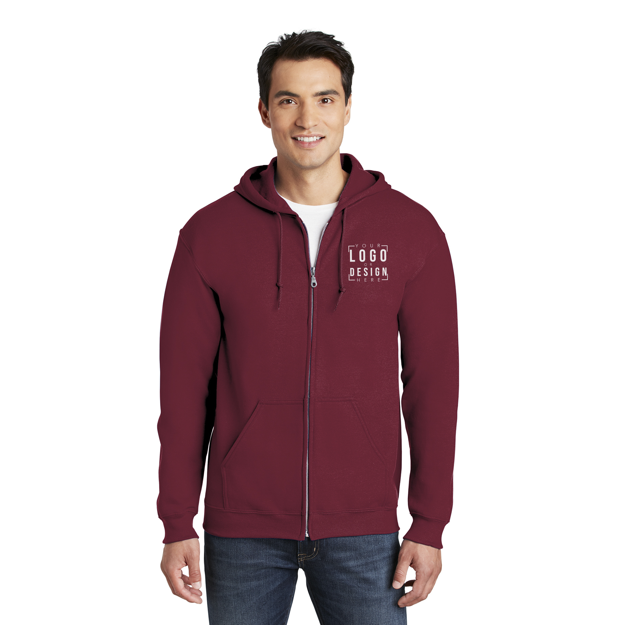 Gildan Heavy Blend Full-Zip Hooded Sweatshirt