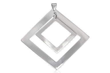 Silver Pendant-Great Square