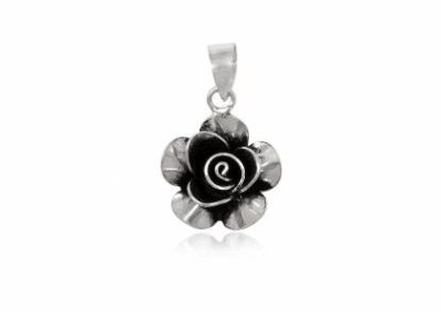 Silver Pendant-Rose-2
