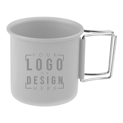 Personalized Aluminum Camping Cup With Folding Handle