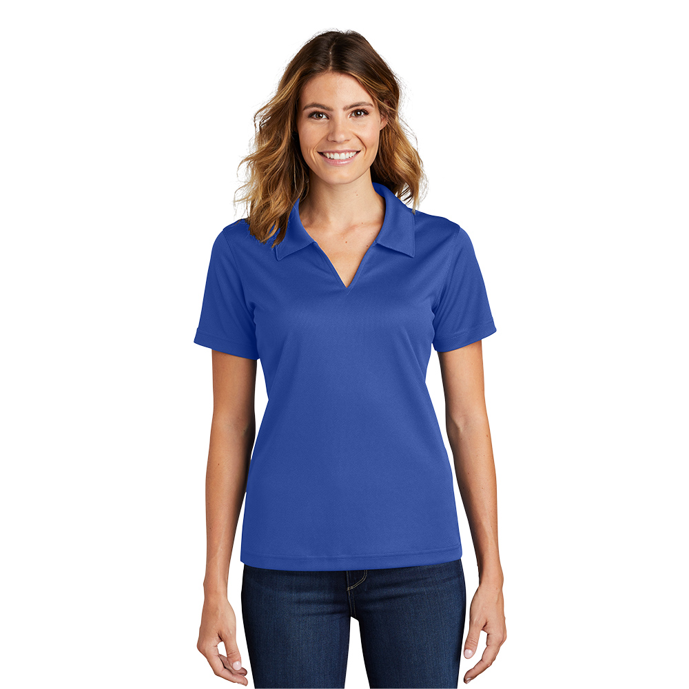 Sport-Tek Ladies Dri-Mesh V-Neck Polo Sport-Tek Ladies Dri-Mesh V-Neck Polo
