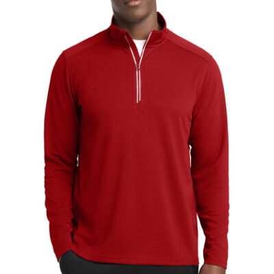 Sport-Tek Sport-Wick Textured 1/4-Zip Pullover