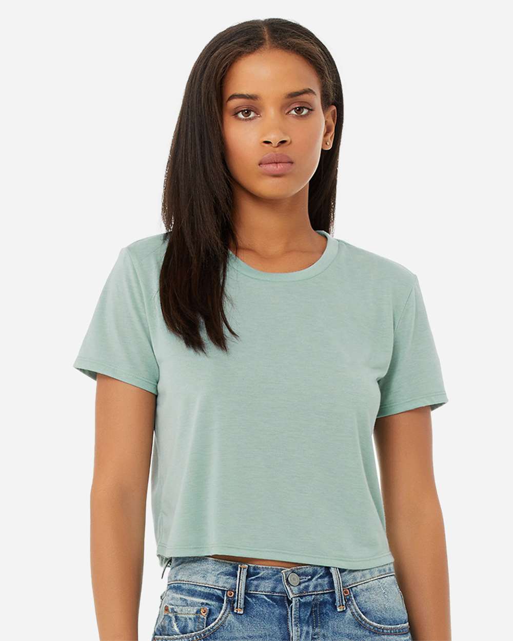 Bella + Canvas Women’s Flowy Cropped Tee Bella + Canvas Women’s Flowy Cropped Tee