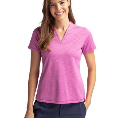 Cutter & Buck Forge Eco Heathered Stretch Womens Blade Top