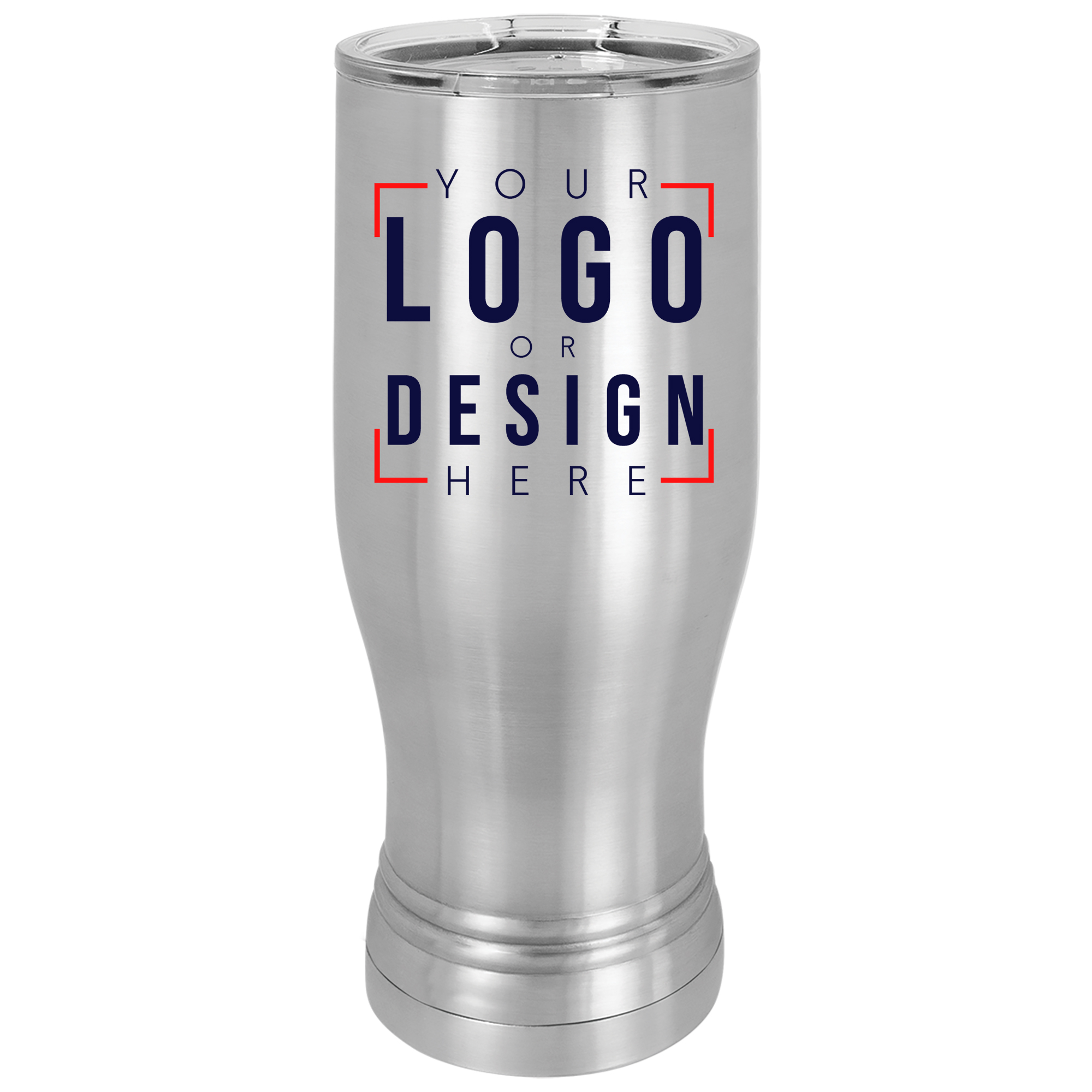 Personalized 20 oz. Pilsner Tumbler with Clear Lid