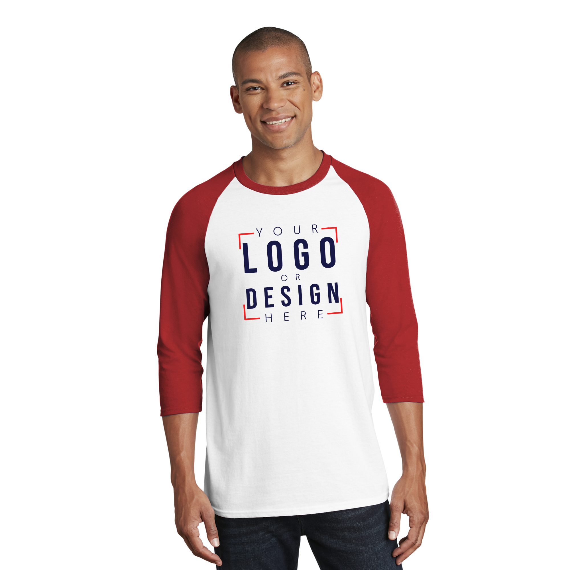 Gildan Heavy Cotton 3/4-Sleeve Raglan T-Shirt