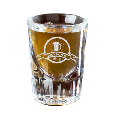 Stamp Personalized Whiskey Shot Glass (set of 4)