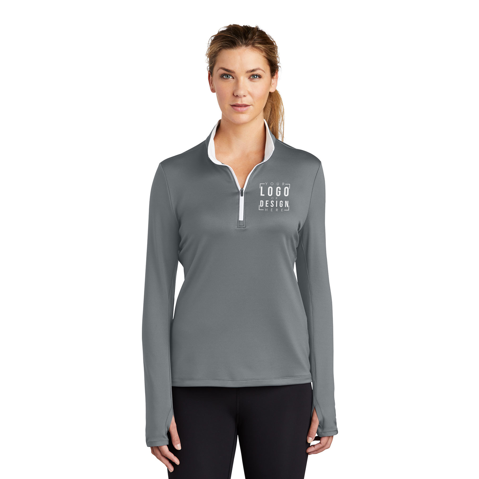 Nike Ladies Dri-FIT Stretch 1/2-Zip Cover-Up