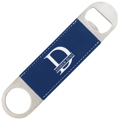 Personalized Monogram Leatherette Bottle Opener
