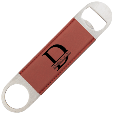 Personalized Monogram Leatherette Bottle Opener