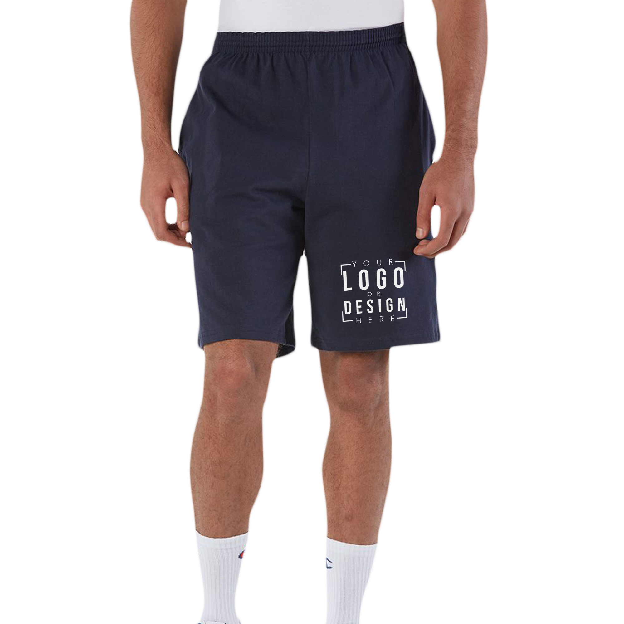 Champion 9" Inseam Cotton Jersey Shorts with Pockets