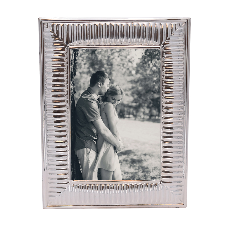Sterling Silver Rayas Picture Frame