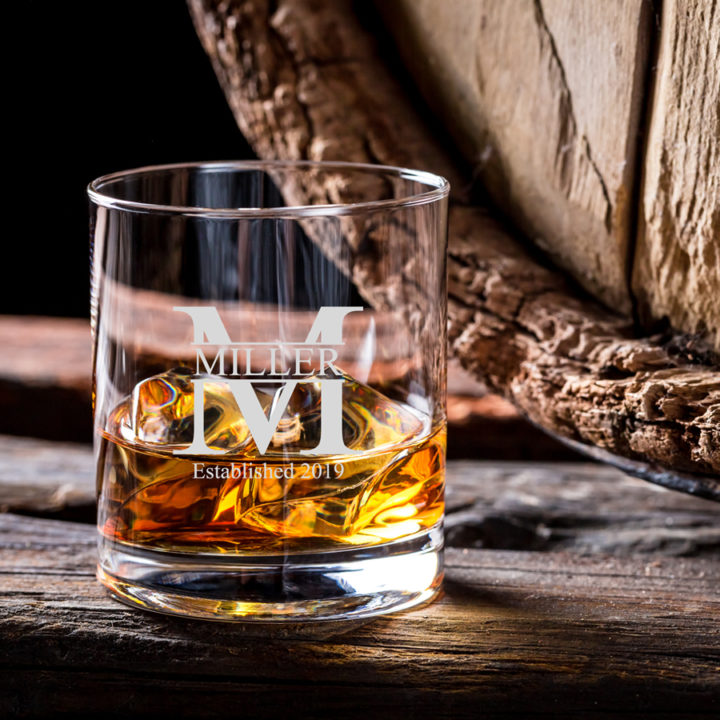 Personalized Miller Whiskey - Bourbon Glass Set Bottle - Image 2