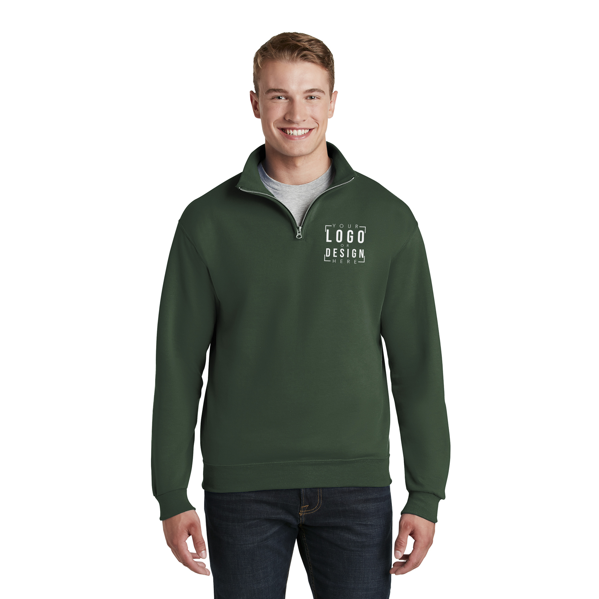 JERZEES - NuBlend 1/4-Zip Cadet Collar Sweatshirt