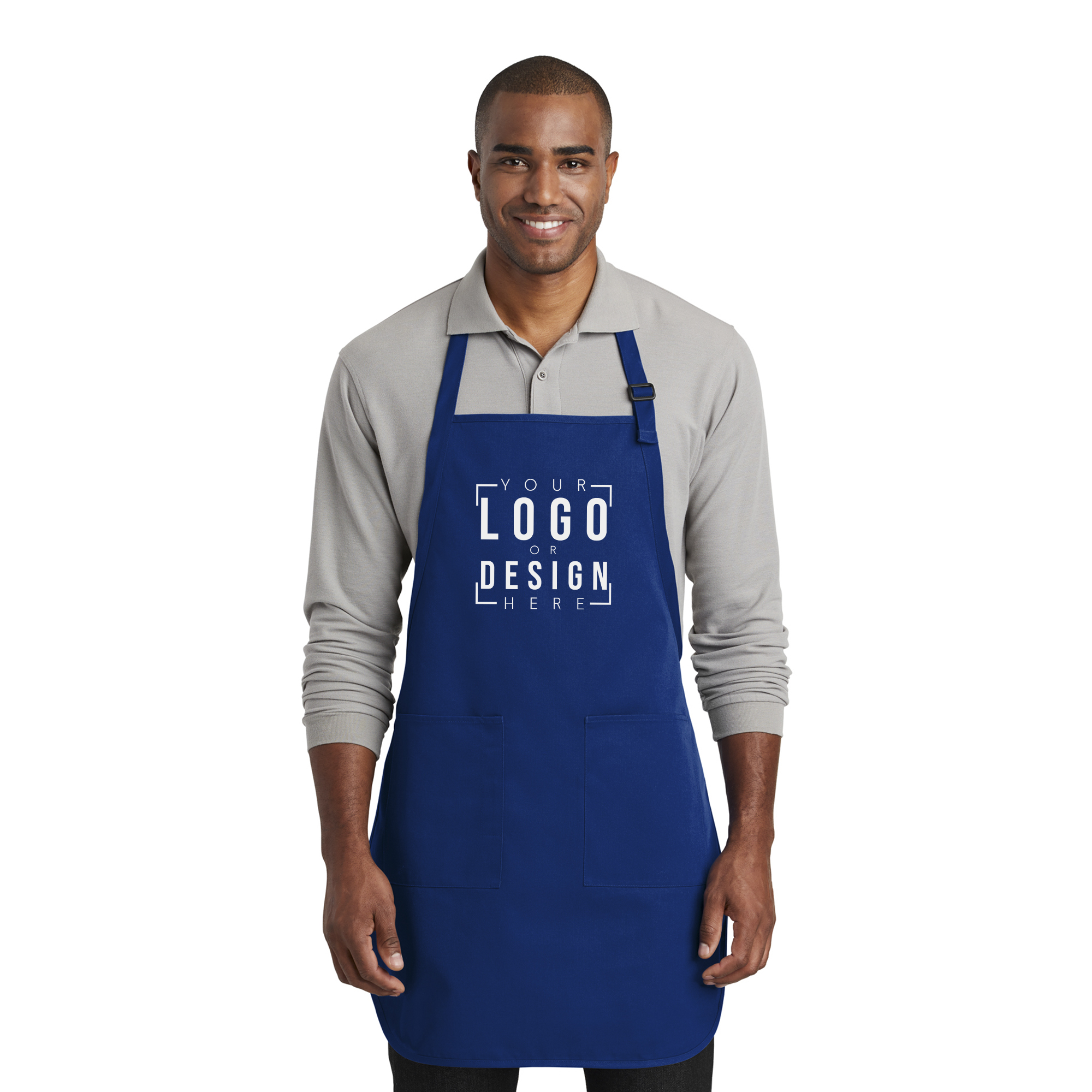 Port Authority Full-Length Two-Pocket Bib Apron