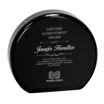Personalized Bevel Circle Acrylic Award