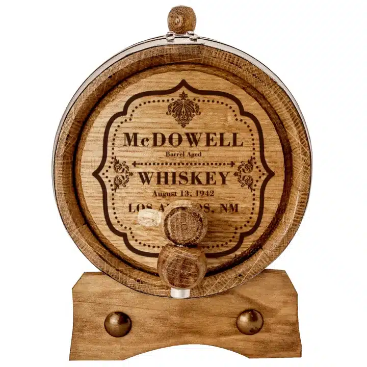 Personalized McDowell American White Oak Aging Barrel - Image 2