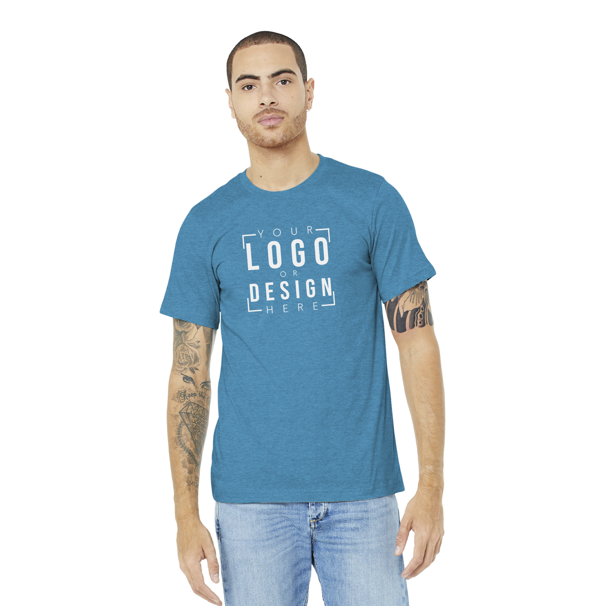 BELLA+CANVAS Unisex Heather CVC Short Sleeve Tee