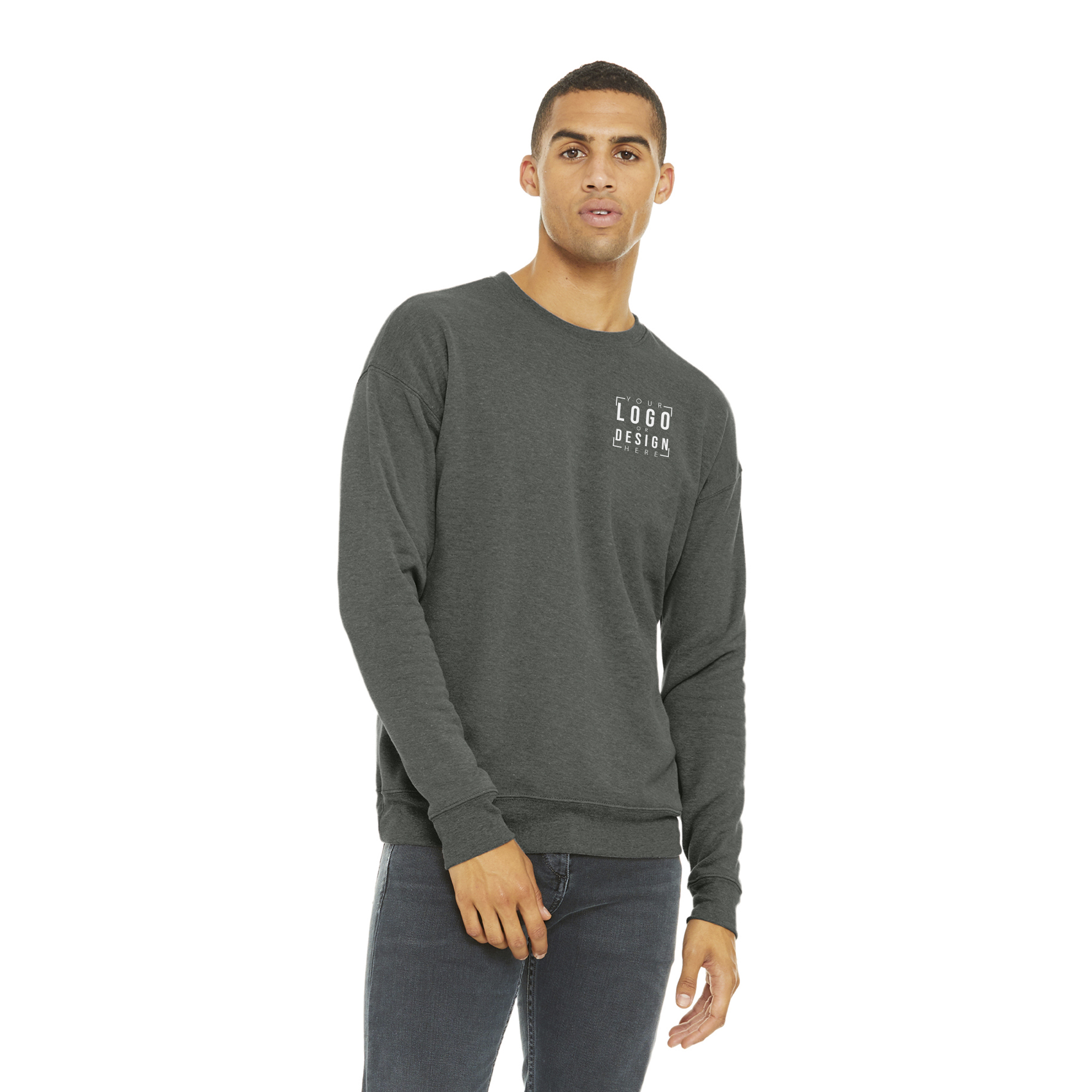 BELLA+CANVAS Unisex Sponge Fleece Drop Shoulder Sweatshirt BELLA+CANVAS Unisex Sponge Fleece Drop Shoulder Sweatshirt
