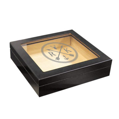 Personalized 20 Count Cigar Humidor - Double Arrow