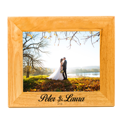 Personalized Wooden Picture Frame - Couple Design
