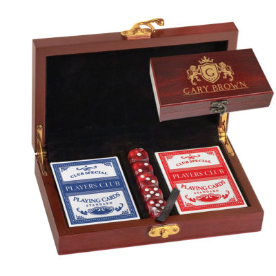 Personalized Royal Card and Dice Set