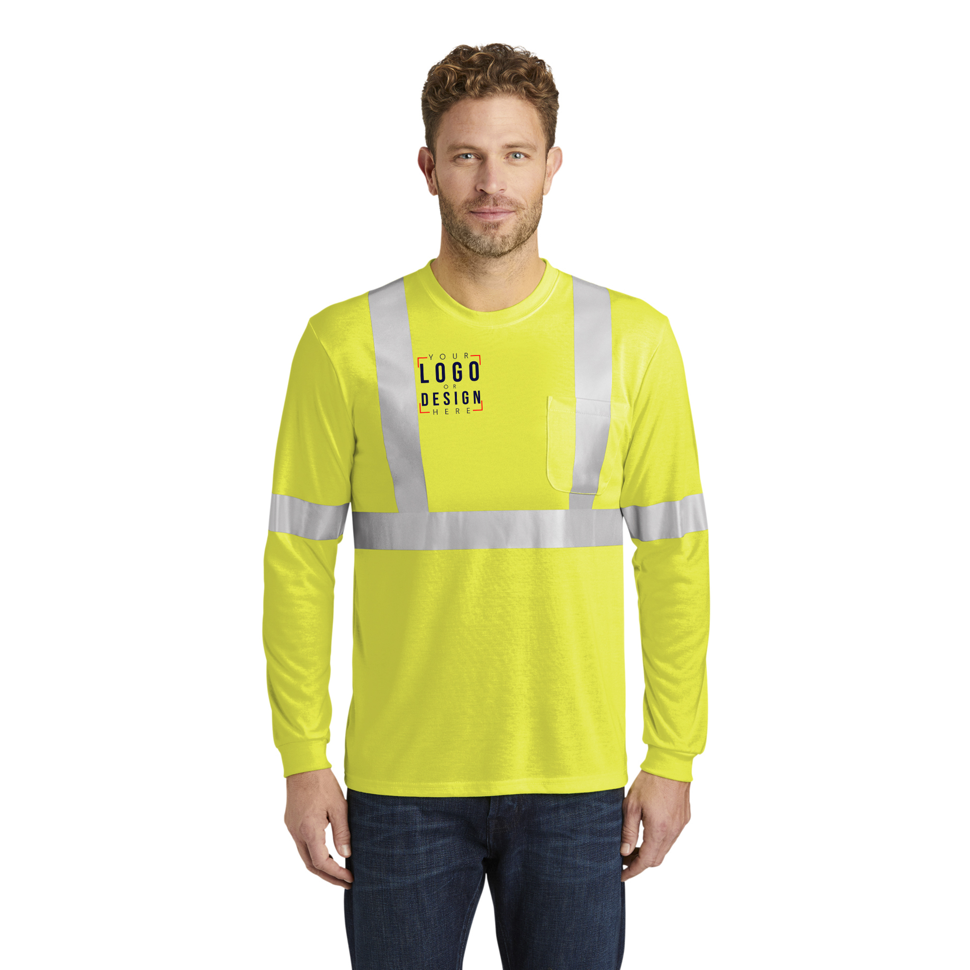 CornerStone ANSI 107 Class 2 Long Sleeve Safety T-Shirt