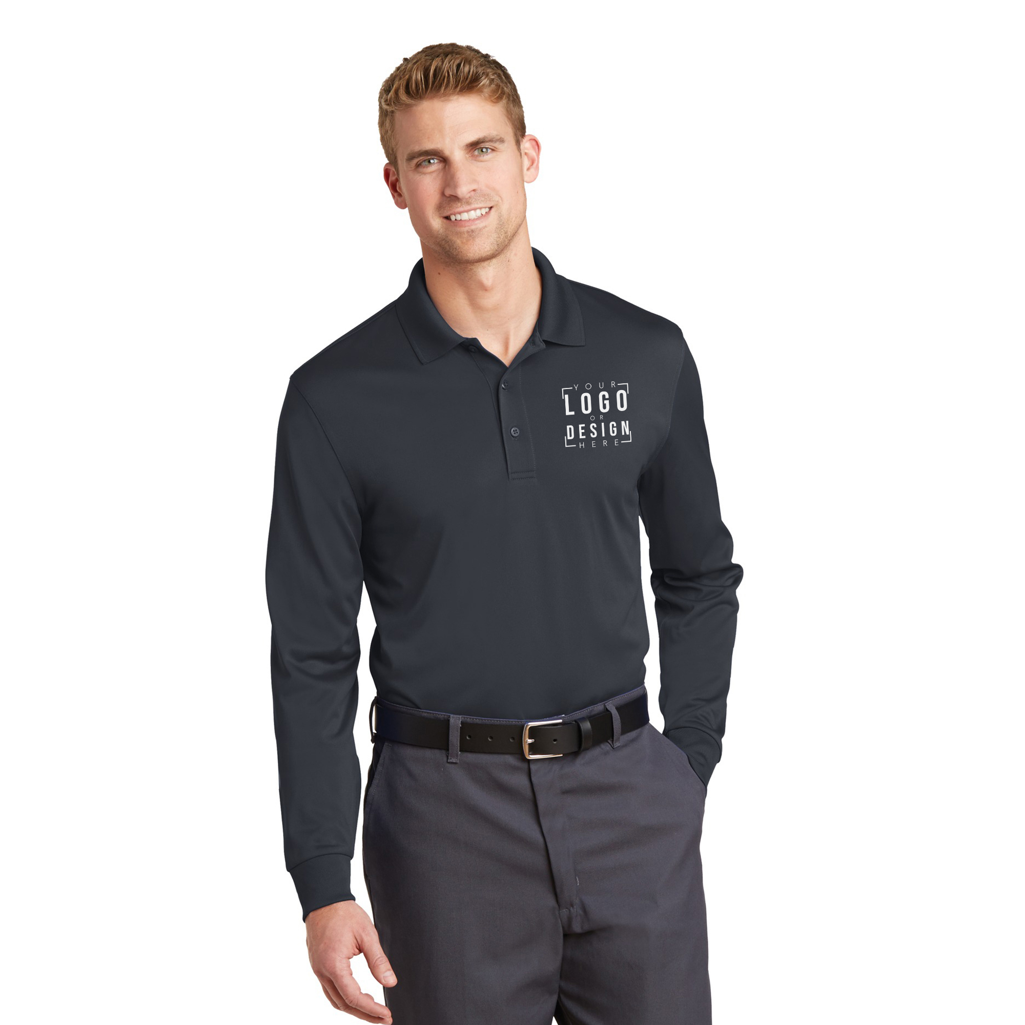 CornerStone Select Snag-Proof Long Sleeve Polo