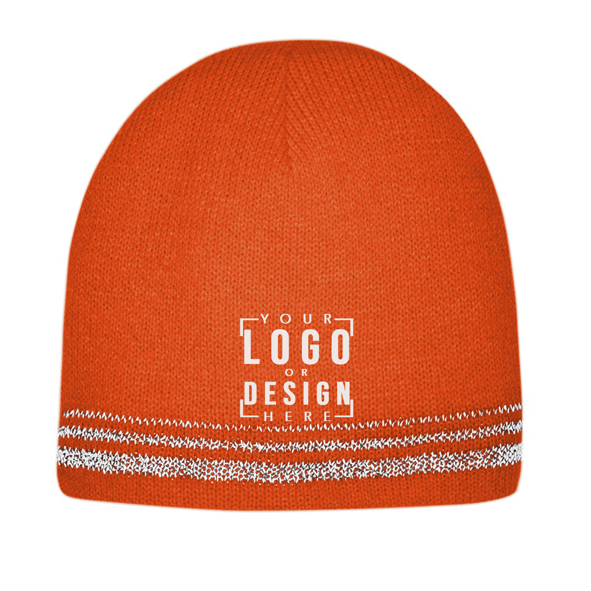 CornerStone Lined Enhanced Visibility with Reflective Stripes Beanie