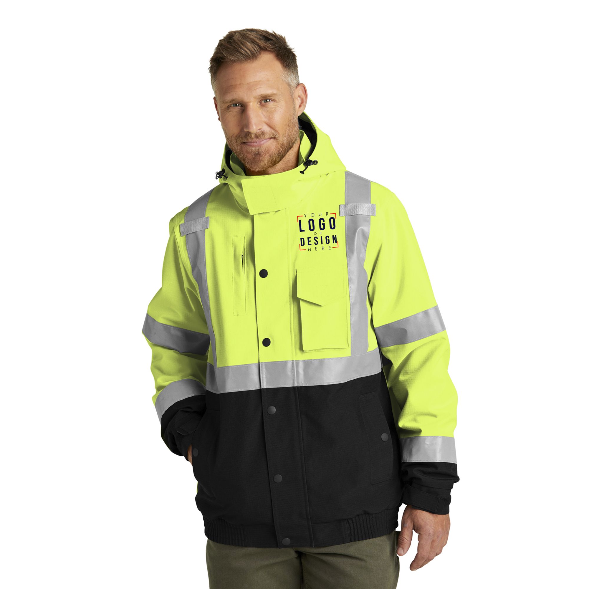 CornerStone ANSI 107 Class 3 Waterproof Insulated Ripstop Bomber Jacket