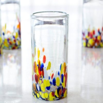 Artisan Crafted | Highball Glass “Confetti Festival” Set of 6