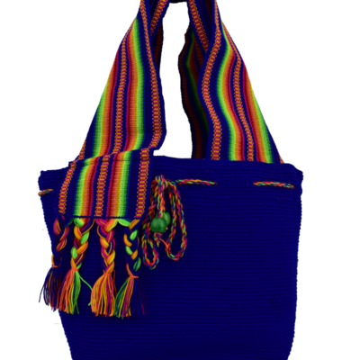 Crochet Shoulder Bag "Blue Crochet"