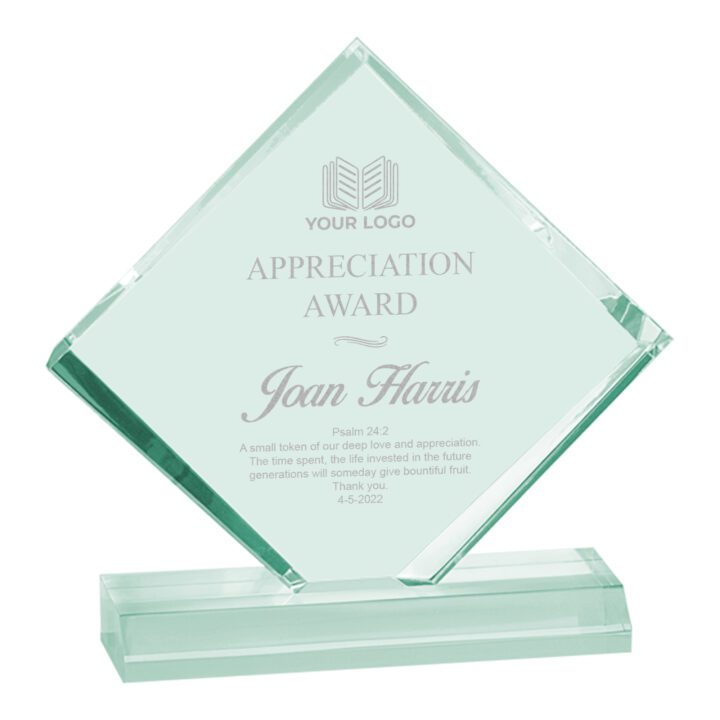 Personalized Diamond Jewel Beveled Acrylic Award - Image 6