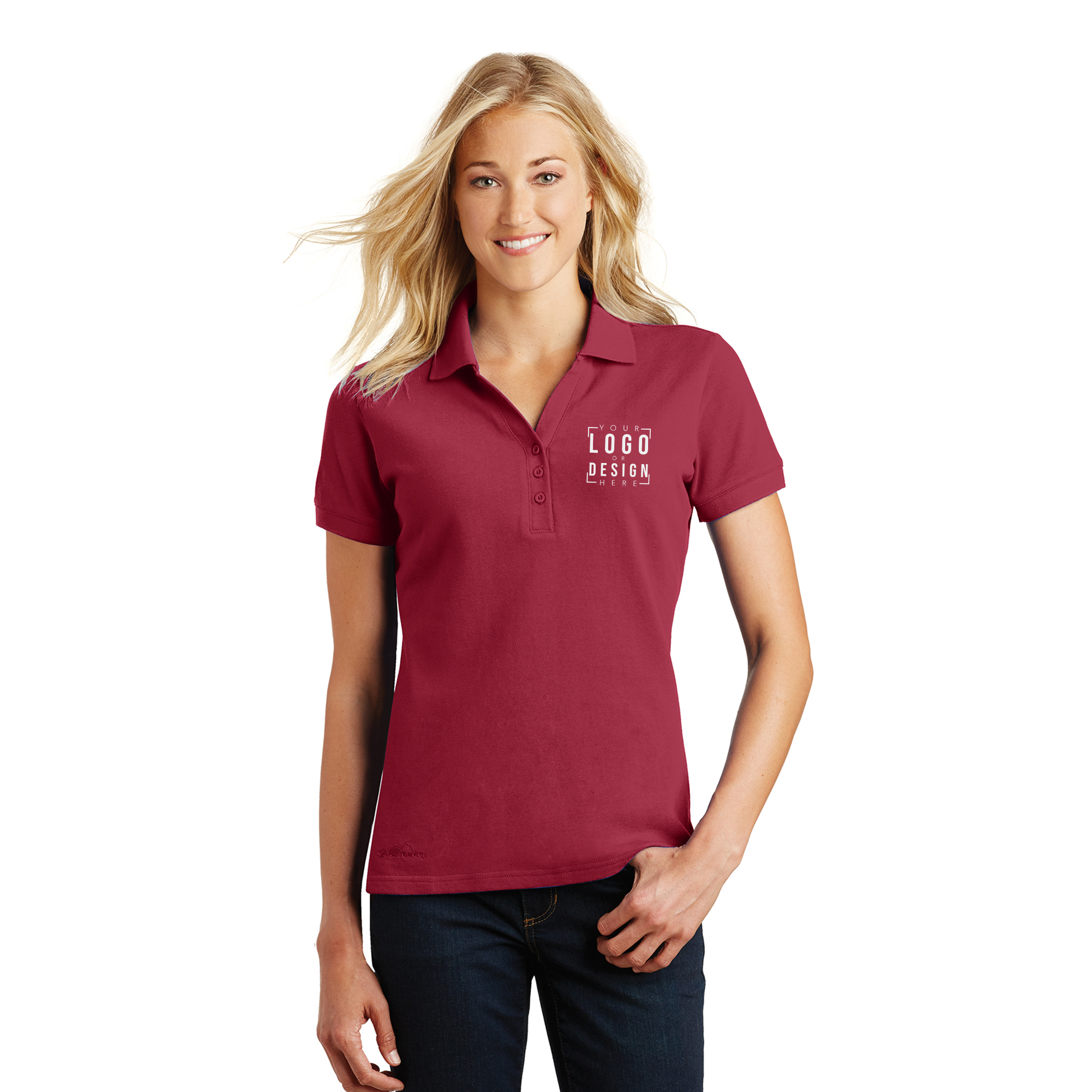 Eddie Bauer Ladies Cotton Pique Polo