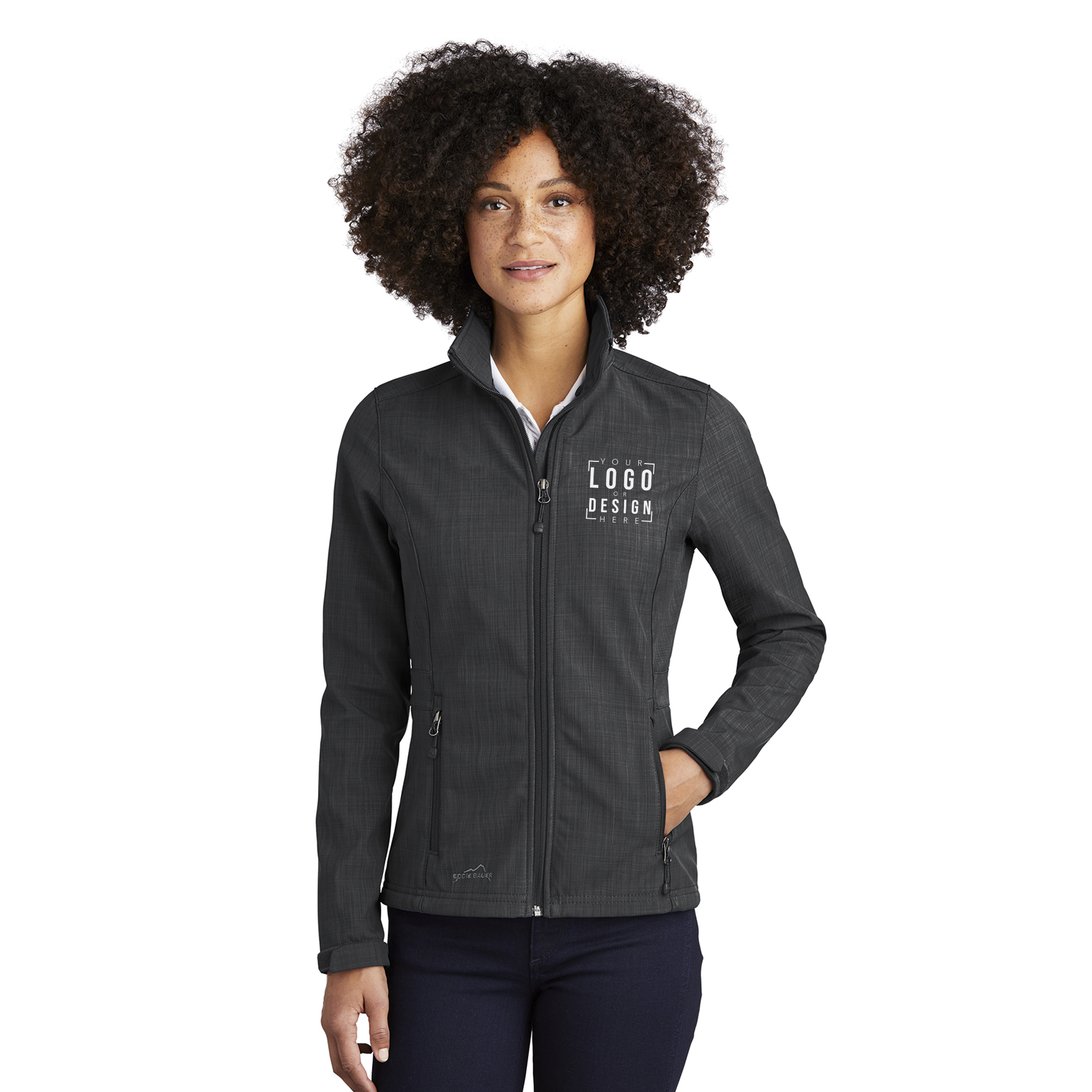 Eddie Bauer Ladies Shaded Crosshatch Soft Shell Jacket