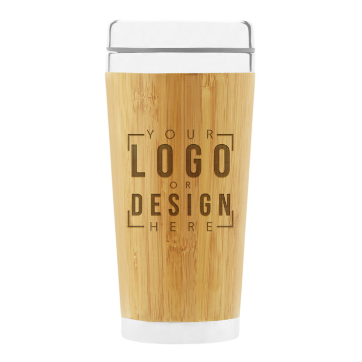 Personalized Bamboo Coffee Travel Mug