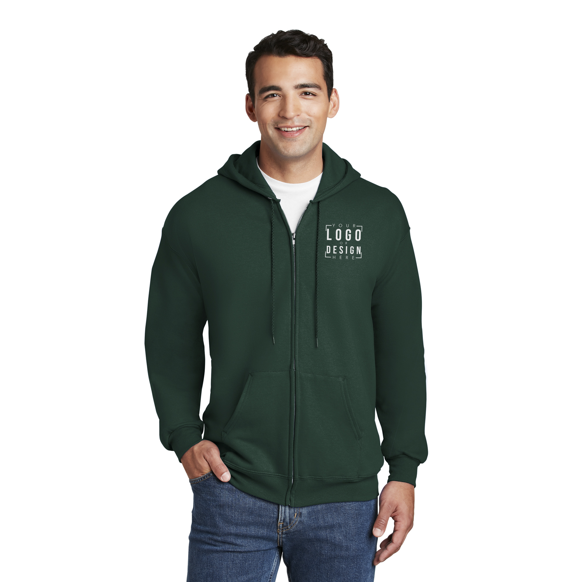 Hanes Ultimate Cotton - Full-Zip Hooded Sweatshirt