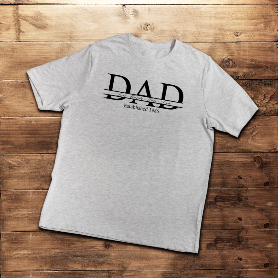 Custom Best Dad Ever Jersey Blend T-Shirt